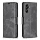 For Samsung Galaxy A56 5G Lambskin Texture Pure Color Flip Leather Phone Case