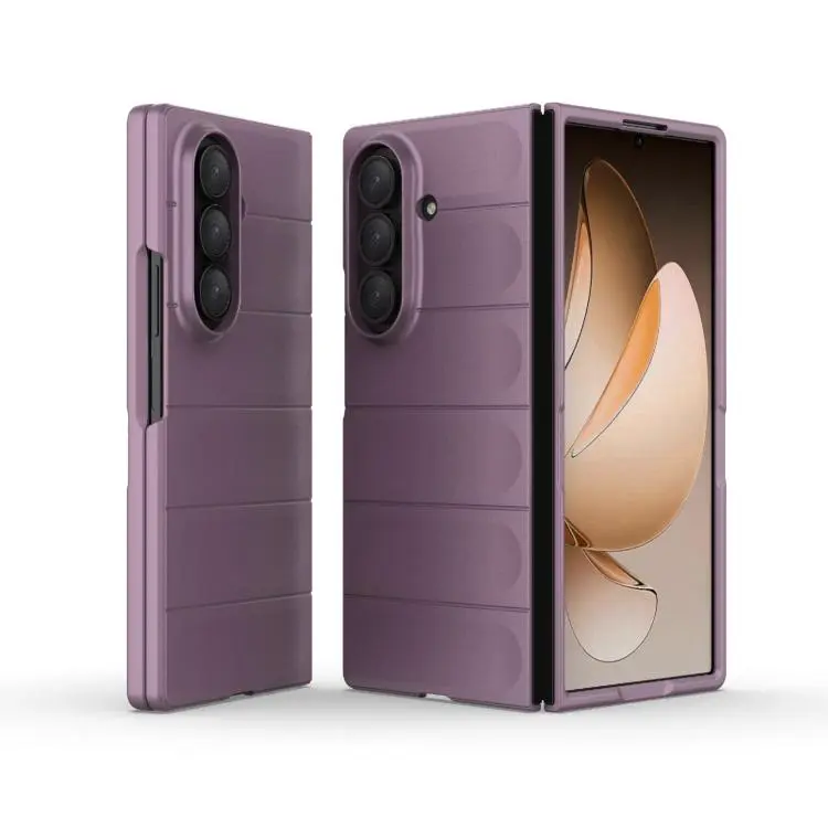 For Samsung Galaxy Z Fold 7 5G Magic Shield Fold PC Shockproof Phone Case (purple)