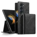 For Samsung Galaxy Z Fold7 Kalebol Strong Magnetic MagSafe Tri-Fold Wallet Leather Phone Case