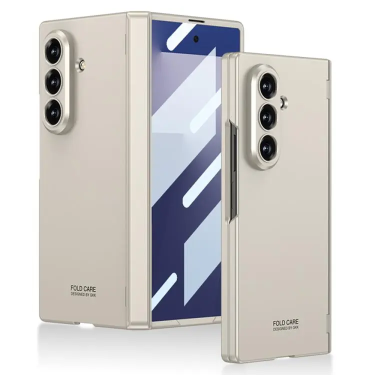 For Samsung Galaxy Z Fold7 5G GKK Integrated Magnetic Folding Hinge Full Cover Phone Case (Titanium Grey)