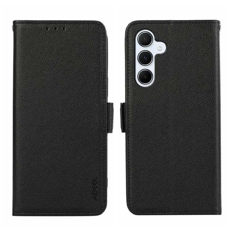 For Samsung Galaxy A17 5G ABEEL Side-Magnetic Litchi Pattern Leather RFID Phone Case