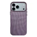For iPhone 17 Pro Max Kalebol Fabric-Textured Perforated MagSafe PC Phone Case