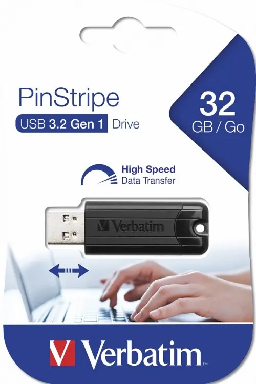 Verbatim USB Drive 3.2 Pinstripe 32GB