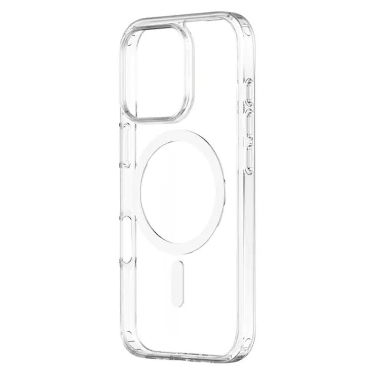 For iPhone 16 Pro ZGA Magsafe Clear PC Hybrid TPU Phone Case(Transparent)