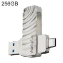 Lenovo Thinkplus USB 3.2 + USB-C / Type-C Dual Head Flash Drive, 256GB
