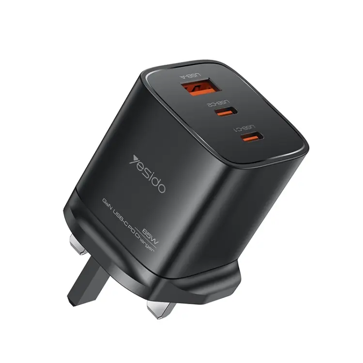Yesido PD65W Three Port Type-C GaN Charger