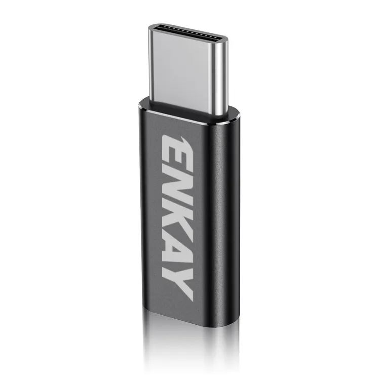 ENKAY Aluminium Alloy 8 Pin to Type-C Data Transfer & Charging Adapter