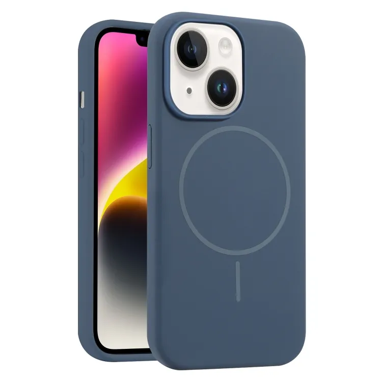 For iPhone 14 Liquid Silicone MagSafe Phone Case.