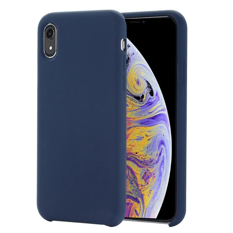 For iPhone XR Four Corners Full Coverage Liquid Silicone Case