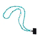 Imitation Turquoise Beaded Mobile Phone Chain Pendant