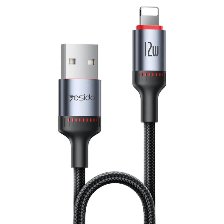 Yesido 12W 2.4A USB to 8 Pin Charging Data Cable