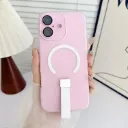 For iPhone 17 Eagle Eye Dual-layer Jelly Magnetic Phone Case with Silicone Strap & Lens Film