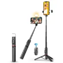Q12s Bluetooth Remote Control Rotatable Fill Light Tripod Selfie Stick