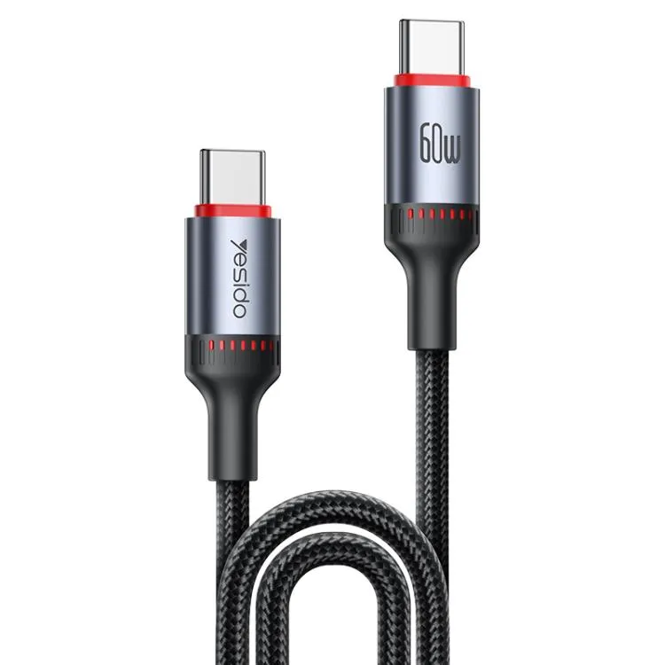 Yesido PD60W 3A USB-C / Type-C to USB-C / Type-C Charging Data Cable