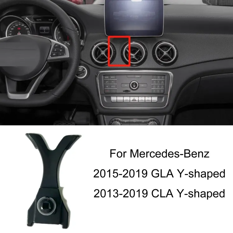 For Mercedes-Benz Mobile Phone Holder Car Air Outlet Base, Model: 15-19 GLA / 13-19 CLA Y-shaped