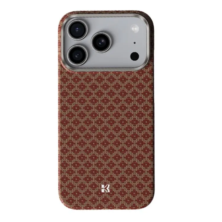 For iPhone 17 Pro Benks Color Shield C1 Classic Kevlar Woven Diamond MagSafe Phone Case (Orange)