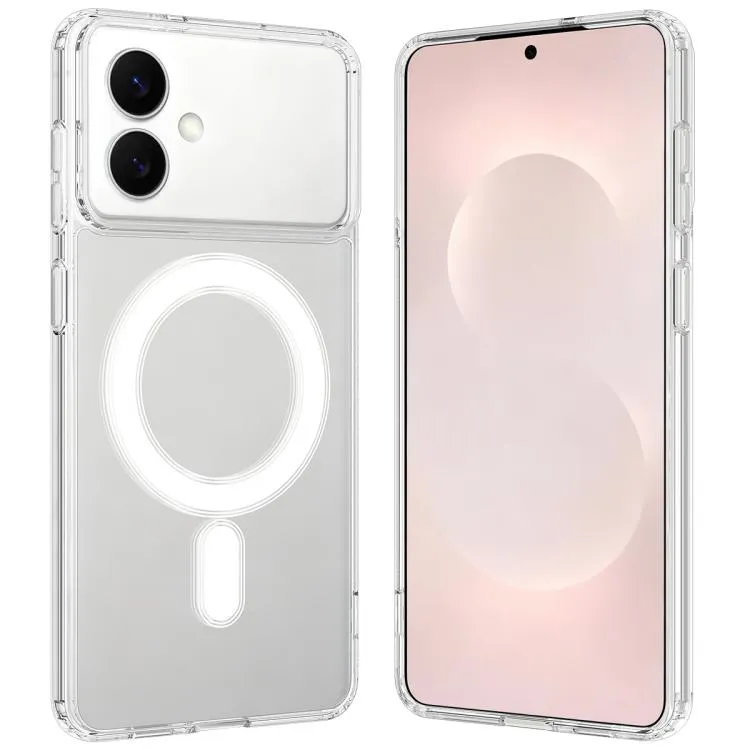 For Samsung Galaxy S26 Edge 5G MagSafe Magnetic Acrylic TPU Phone Case(Transparent)