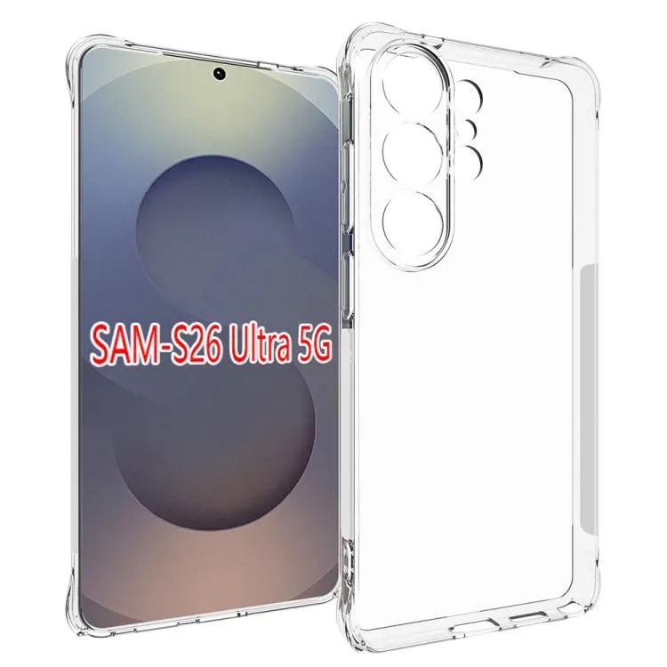 For Samsung Galaxy S26 Ultra 5G Shockproof Non-slip Thickening TPU Phone Case(Transparent)