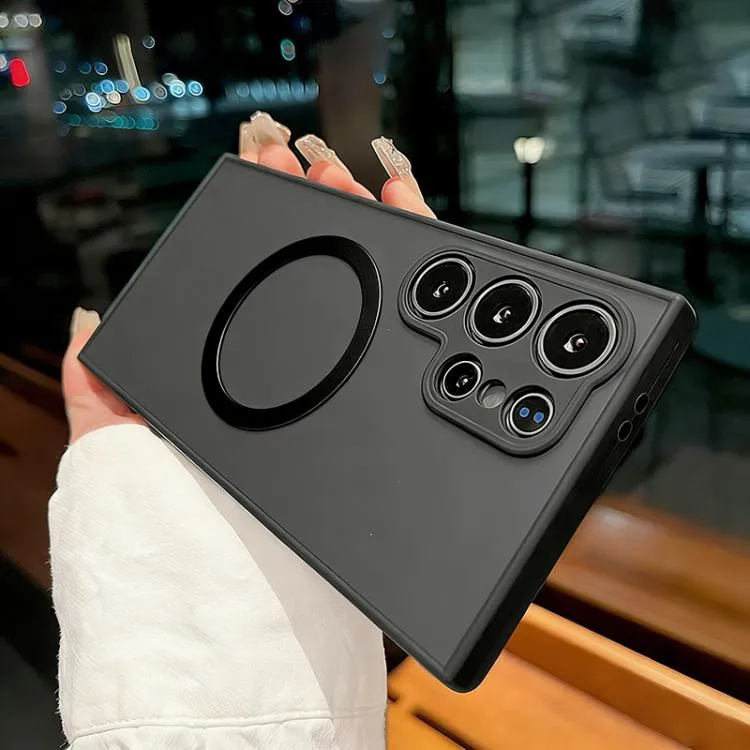 For Samsung Galaxy S21 Ultra 5G Hawkeye Skin Feel MagSafe Phone Case