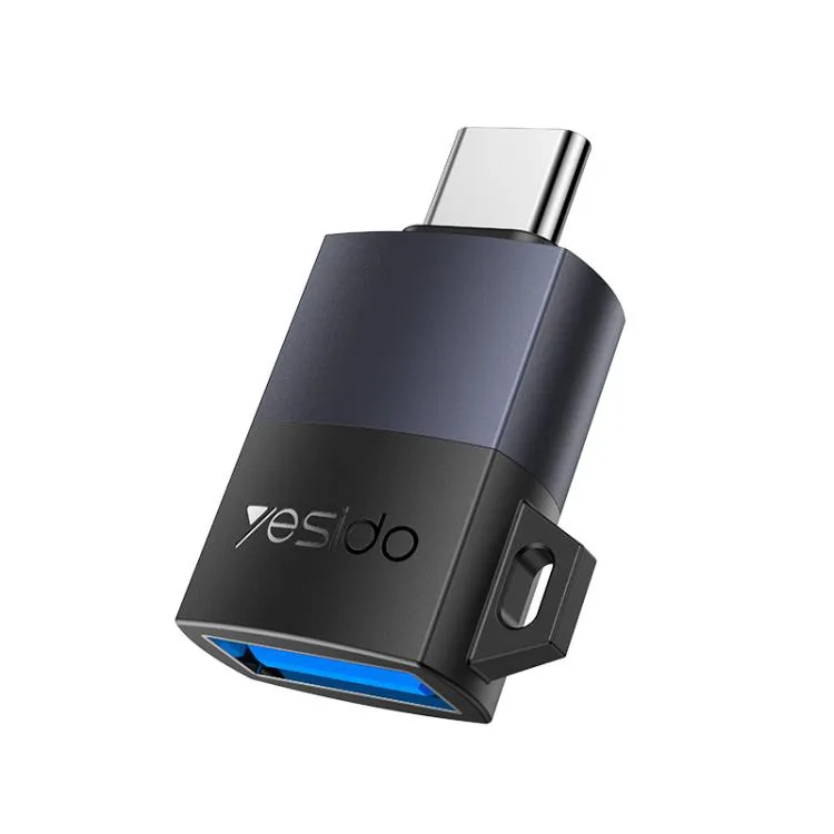 Yesido USB 3.0 Female to Type-C Male 18W Charging Adapter(Black)