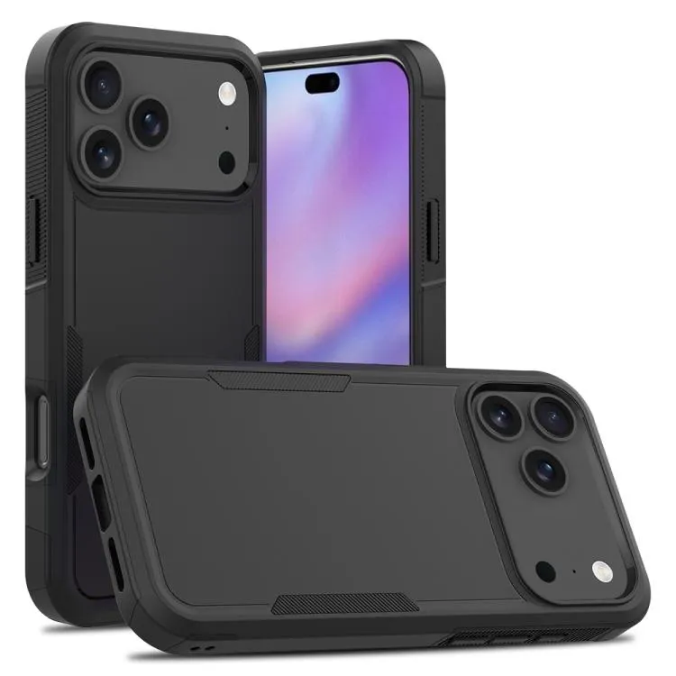 For iPhone 17 Pro Max 2 in 1 PC + TPU Phone Case (Black)