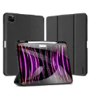 For iPad Pro 13 2025 / 2024 DUX DUCIS Domo Series Cloth Texture Magnetic Leather Tablet Case(Black)