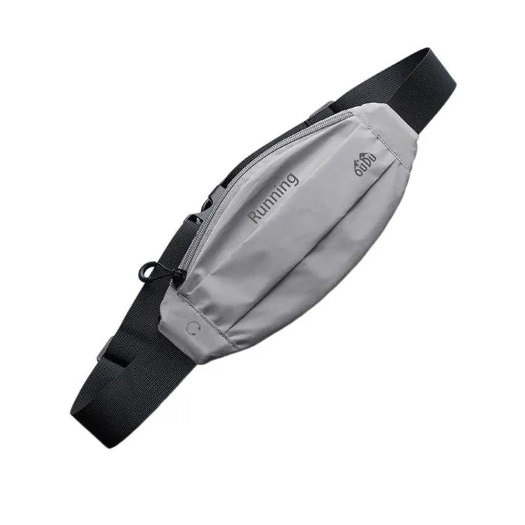 OUDU Reflective Waterproof Waist Pack For Men Women Outdoor Sports Portable Phone Bag(Grey)
