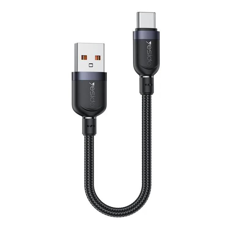 Yesido 3A USB to Type-C Fast Charging Cable, Length:0.3m