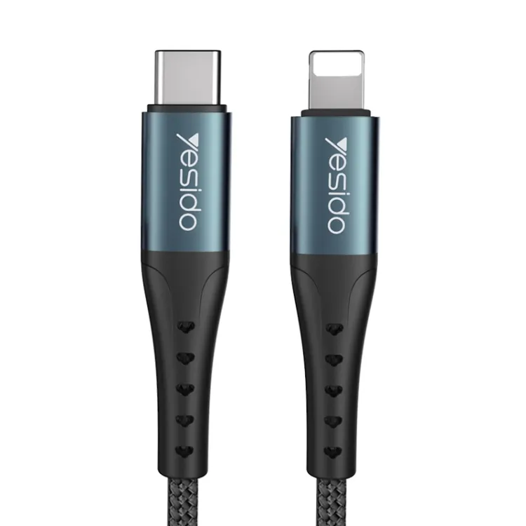 Yesido 2.4A USB-C / Type-C to 8 Pin Charging Cable, Length: 1.2m