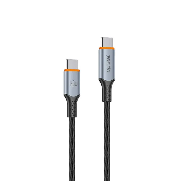 Yesido 140W Type-C to Type-C Super Fast Charging Data Cable, Length: 1.2m