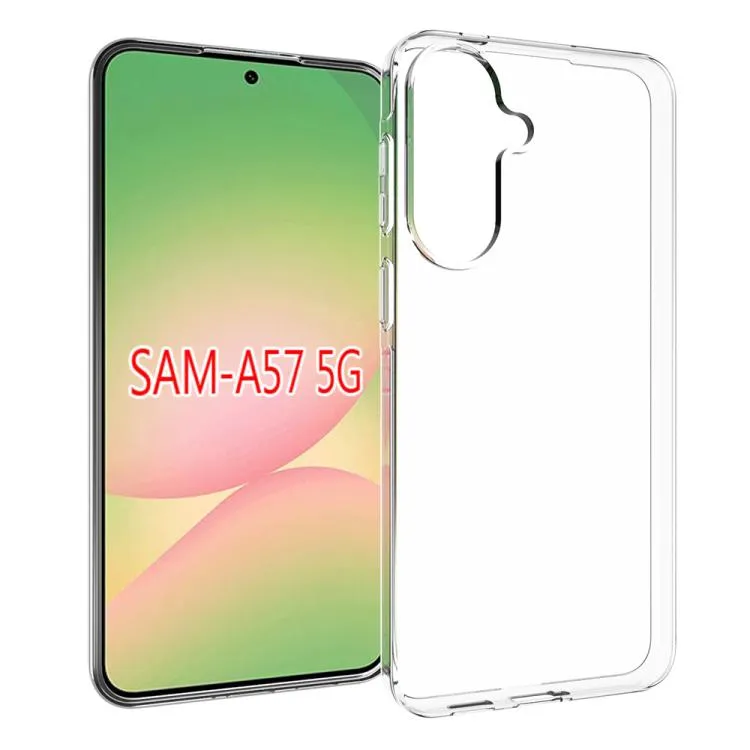 For Samsung Galaxy A57 5G Waterproof Texture TPU Phone Case(Transparent)