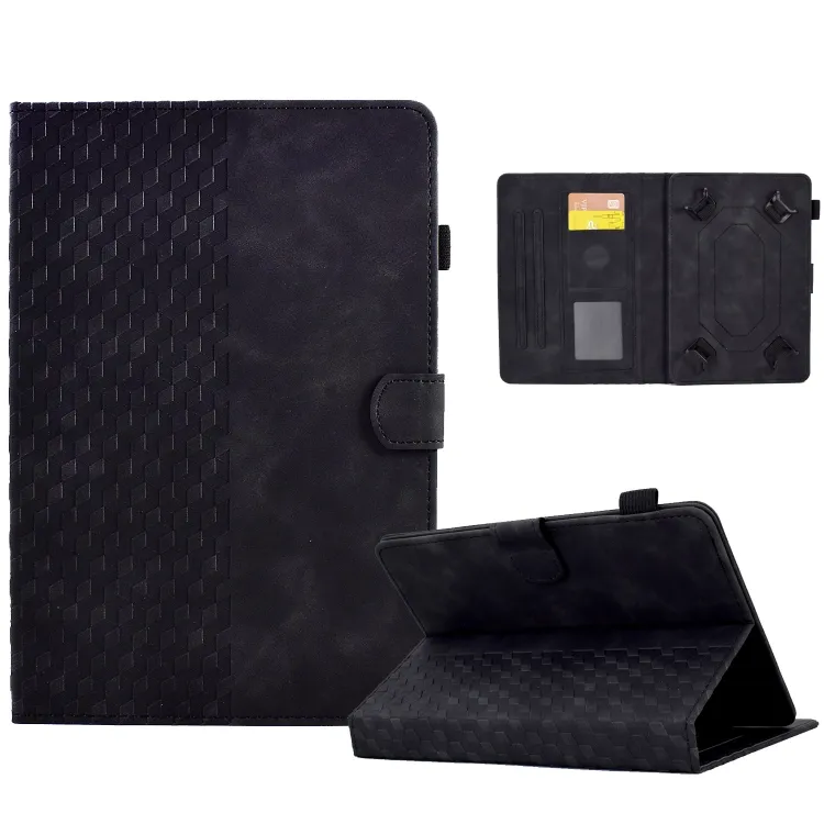 For 10.0 inch Universal Tablet Rhombus Embossed Leather Case