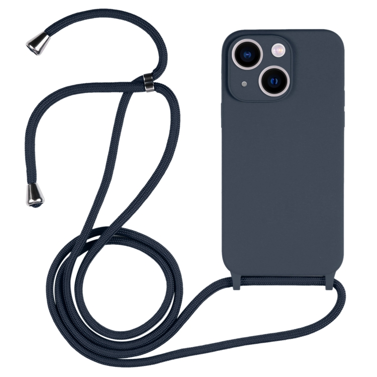 iPhone 13 Crossbody Lanyard Liquid Silicone Case.