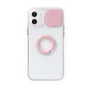 iPhone 12/13 Sliding Camera Cover Design TPU Protective Case with Ring Holder.