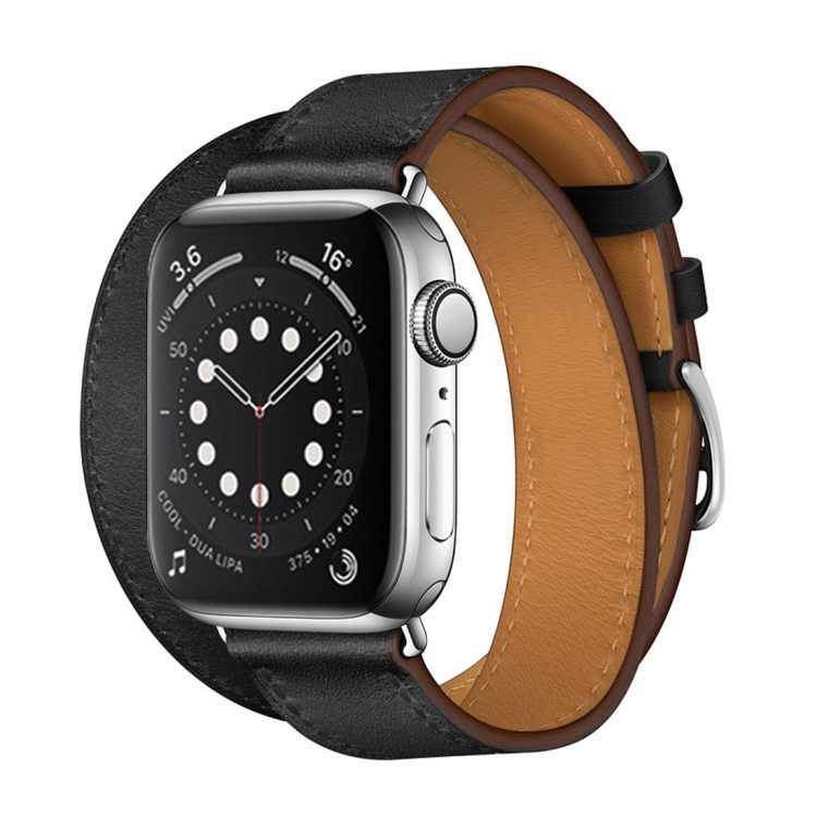 Apple Watch 3 / 2 / 1 Generation 42mm Universal Leather Double-Loop Watch Band.