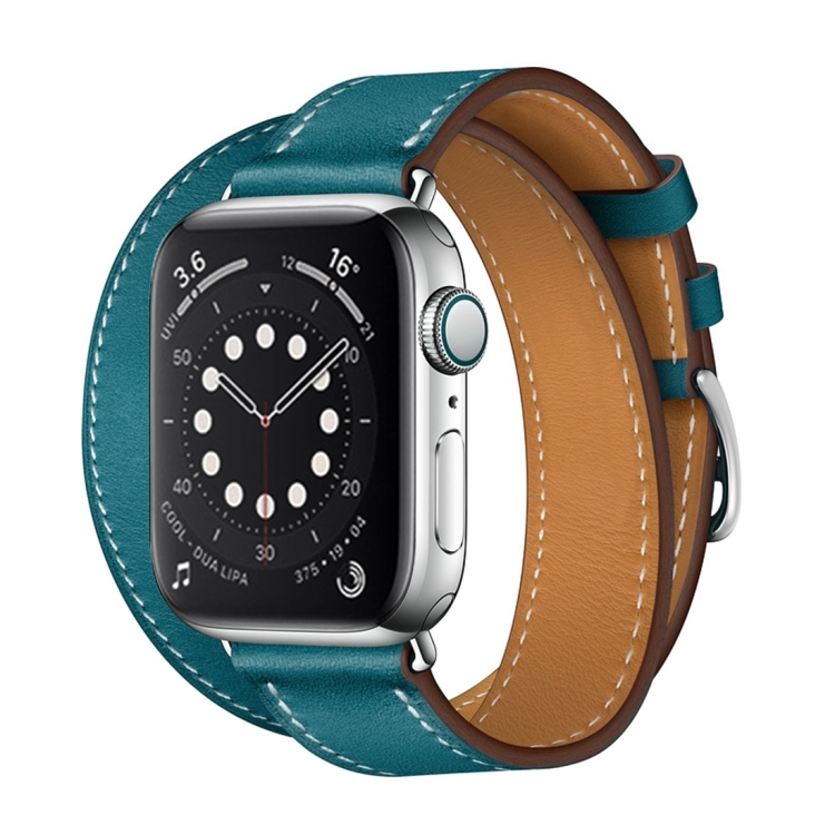  FOR Apple Watch 3 / 2 / 1 Generation 38mm Universal Leather Double-loop Watch Band