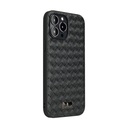 For iPhone 13 Pro Fierre Shann Leather Texture Phone Back Cover Case 