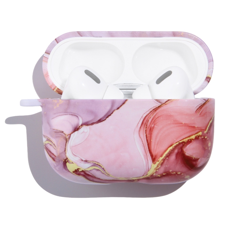 Marble Anti-fall Wireless Earphone PC Protective Case For AirPods Pro