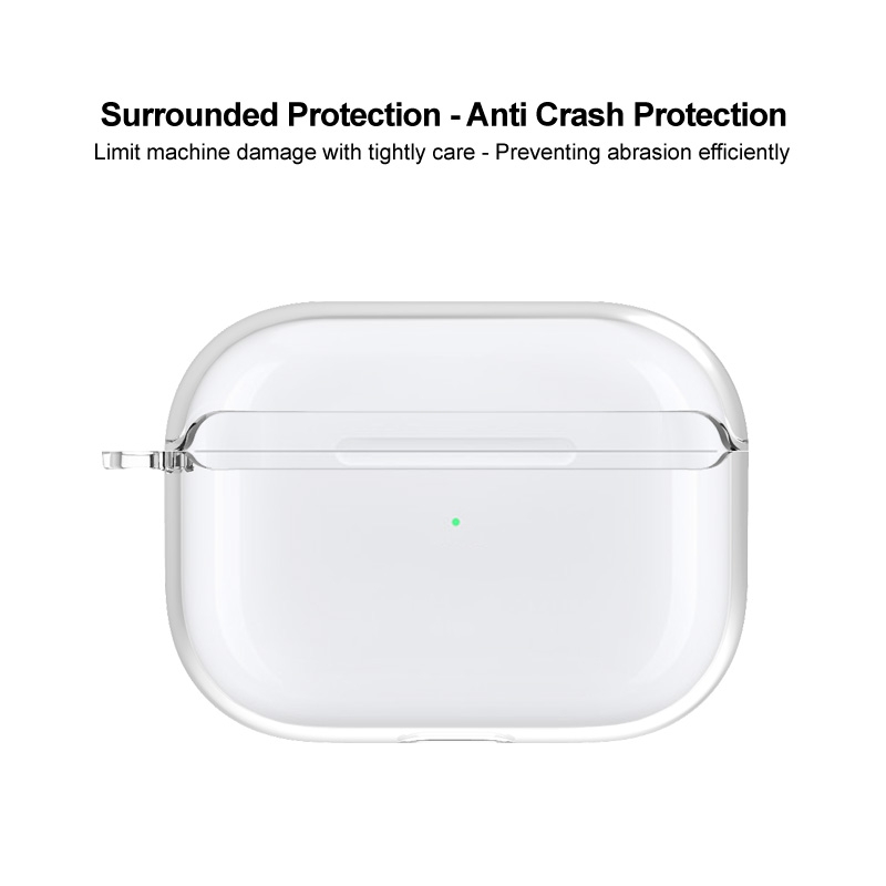 For AirPods Pro 2 imak UX-5 Series Transparent TPU Earphone Protective Case.