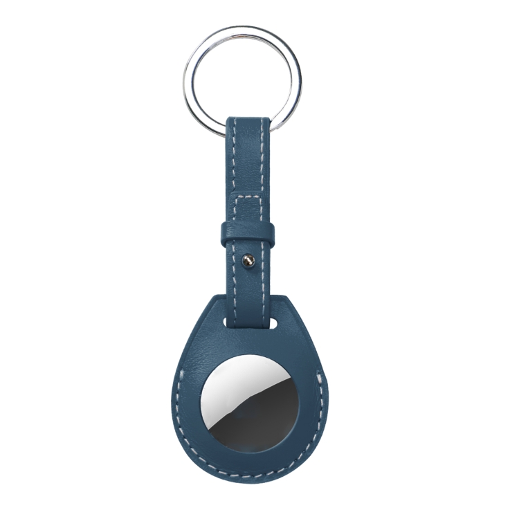 Shockproof Anti-scratch Leather Protective Case Cover with Hang Loop For AirTag.