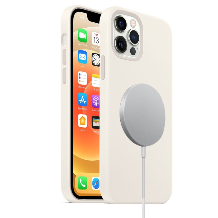 For iPhone 12 Pro Max Magnetic Liquid Silicone with Magsafe Charging.