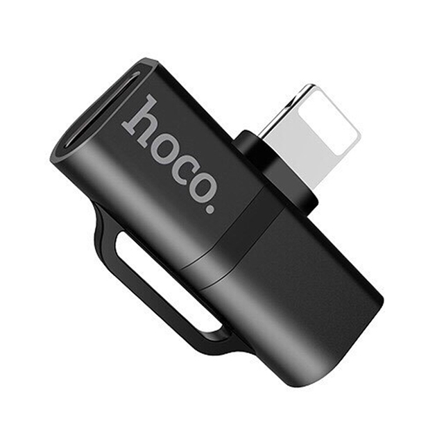 HOCO  3 in 1 2A 8 Pin Female + 8 Pin Female to 8 Pin Male Listening & Charging Digital Audio Converter.