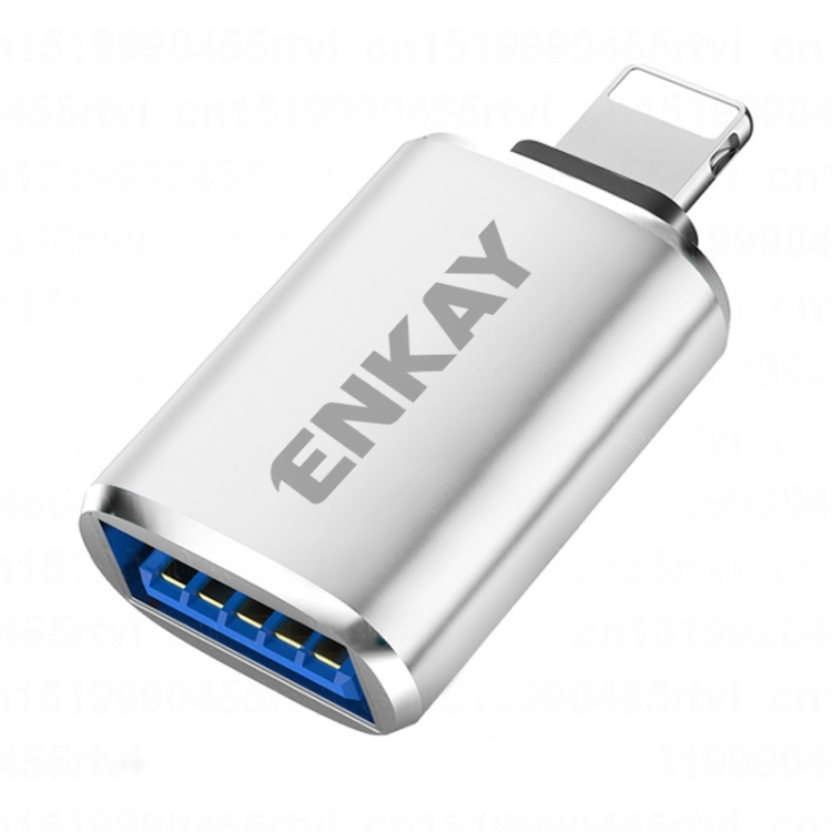 ENKAY ENK-AT110 8 Pin Male to USB 3.0 Female Aluminium Alloy OTG Adapter.