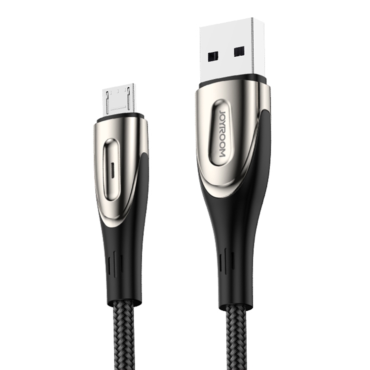 3A Micro USB Charging + Transmission Nylon Braided Data Cable with Indicator.