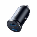 JOYROOM 15W Dual PD Type-C Mini Metal Car Charger.