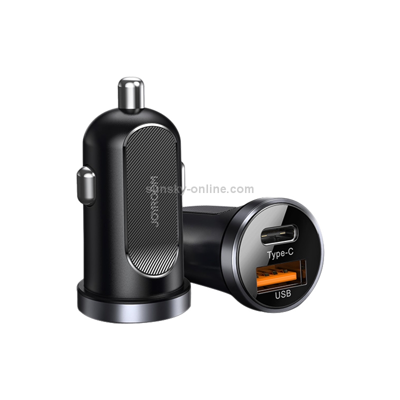 JOYROOM  30W Mini PD+QC3.0 Dual-port fast Car Charger.