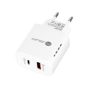 TE-PD01 PD 20W + QC3.0 USB Dual Ports Quick Charger with Indicator Light.