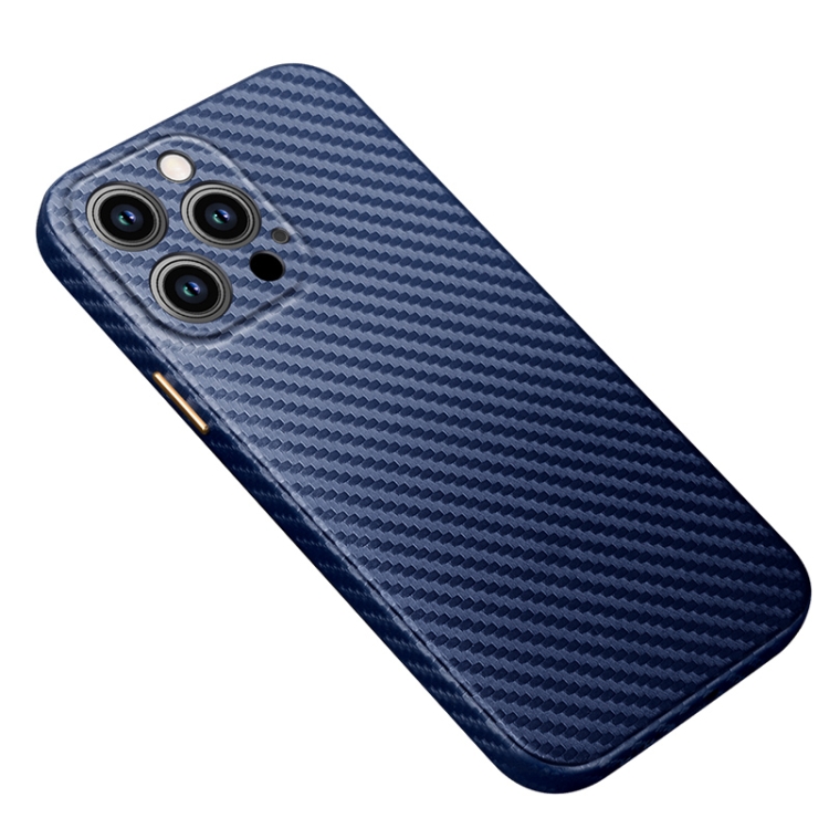 For iPhone 14 Pro R-JUST Carbon Fiber Texture Kevlar Phone Case.
