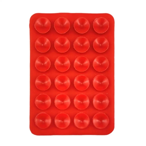 Mobile Phone Silicone 24 Square Shaped Suction Cup Mobile Phone Back Stickers.