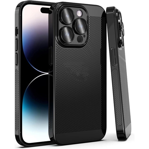 For iPhone 15 Pro Max Fine Mesh Cooling Phone Case.